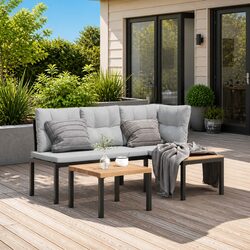 Get Cozy Outdoors with Our 3-Piece Garden Bench Set