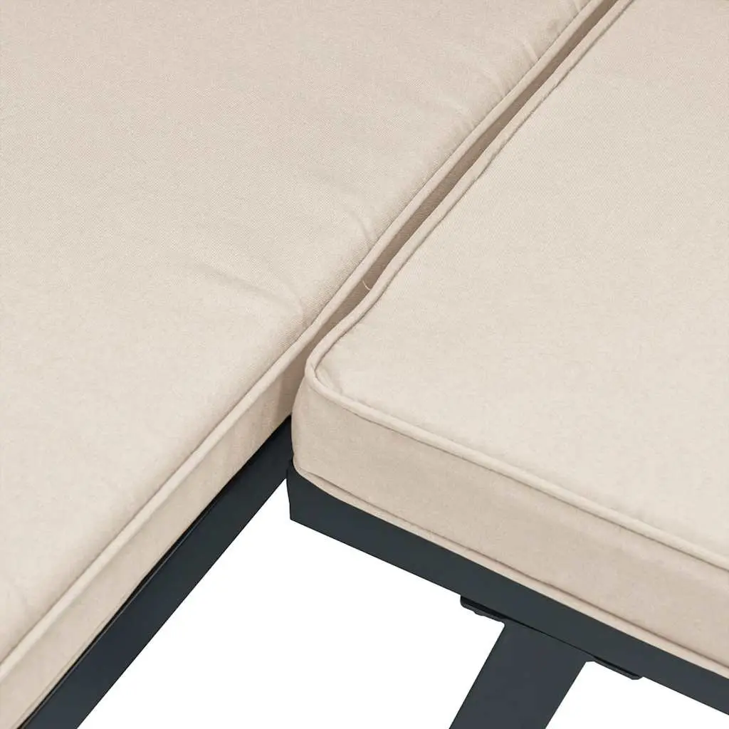 Garden Sofa Set 5 Piece Patio Furniture Outdoor Lounge with Cushions Taupe