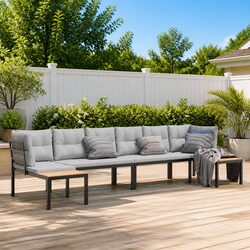 4 Piece Garden Sofa Set for Outdoor Relaxation