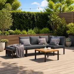 4 Piece Garden Sofa Set