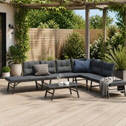5-Piece Outdoor Bench Set