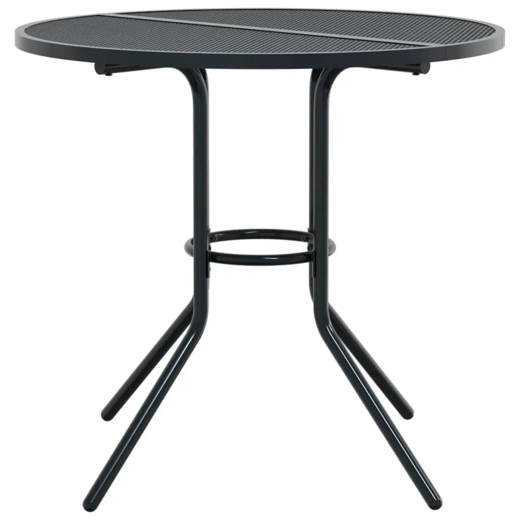 5 Piece Stackable Garden Chair Set Anthracite Outdoor Patio Dining Furniture