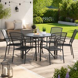 Compact and Chic 7-Piece Outdoor Chair Set