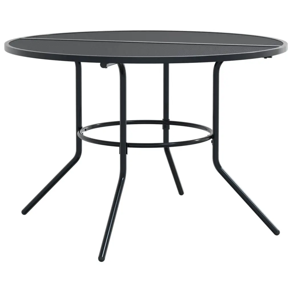 Stackable Garden Chair Set 5 Piece Anthracite Outdoor Furniture Patio Dining