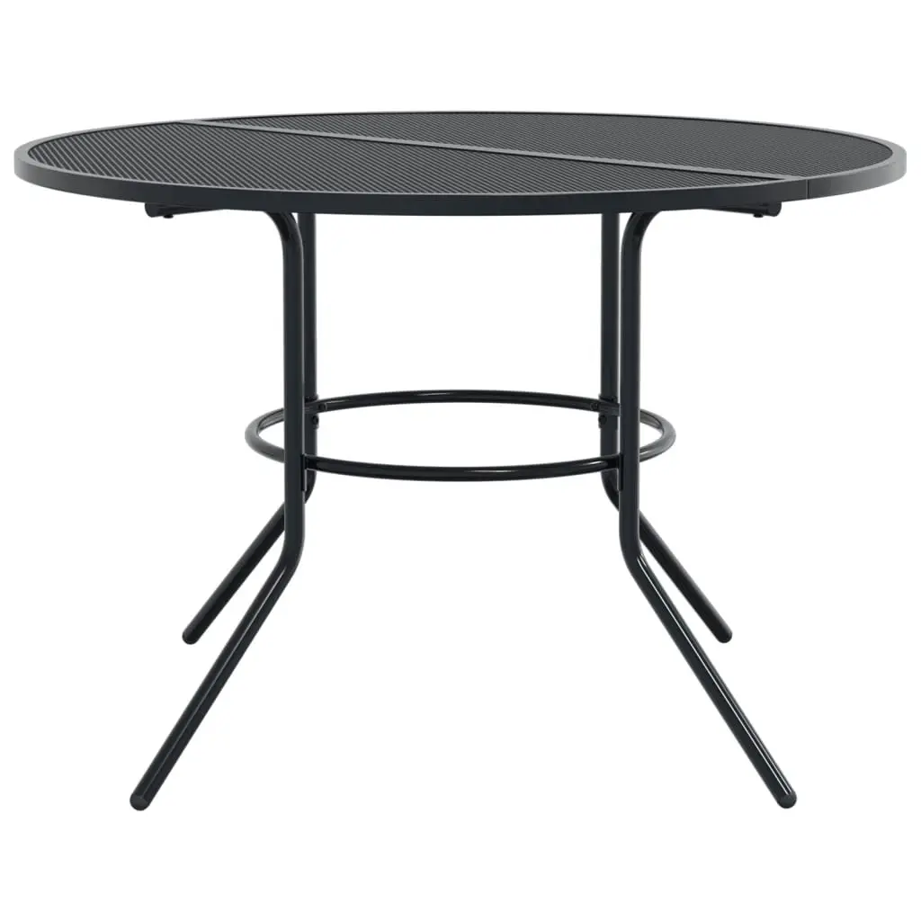 Stackable Garden Chair Set 5 Piece Anthracite Outdoor Furniture Patio Dining