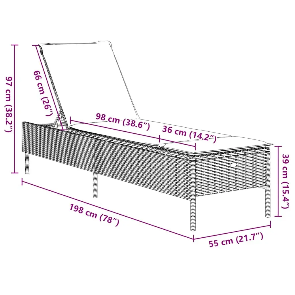 3-Piece Sun Lounger Set