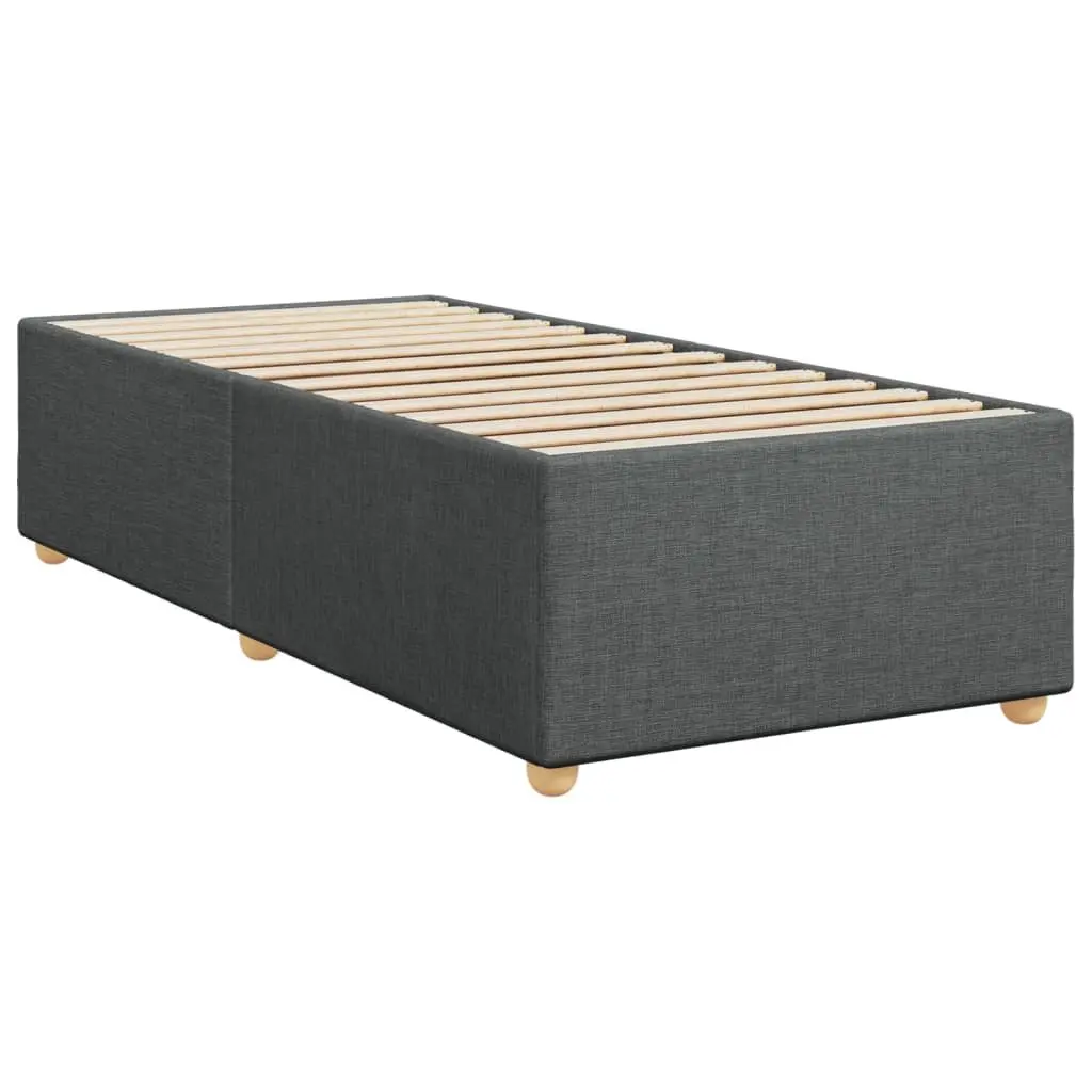 Bed Frame Grey King Single Fabric Slats Support