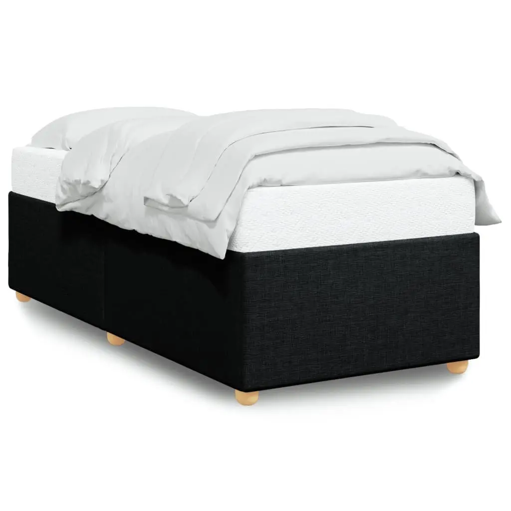 Black Fabric King Single Bed Frame for Relaxation