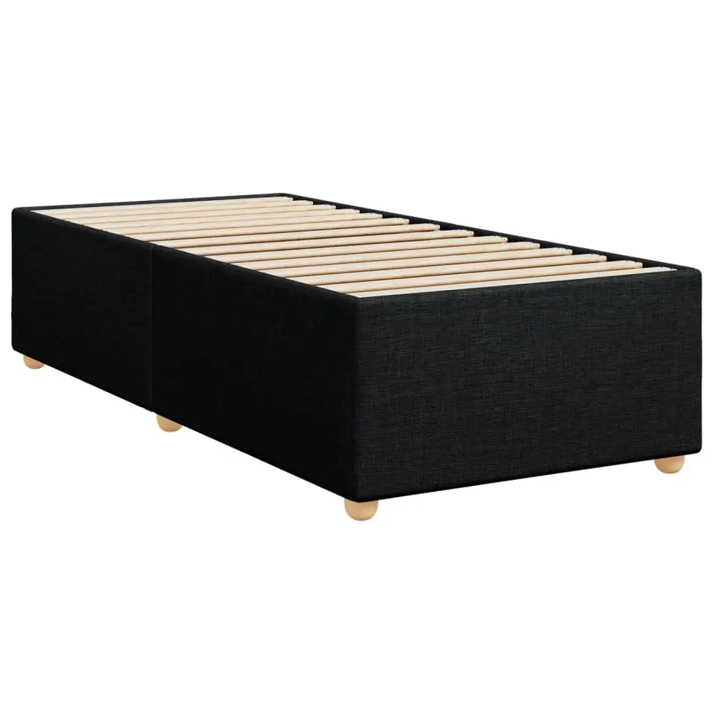 Black Fabric King Single Bed Frame for Relaxation