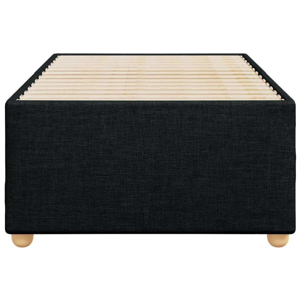 Black Fabric King Single Bed Frame for Relaxation
