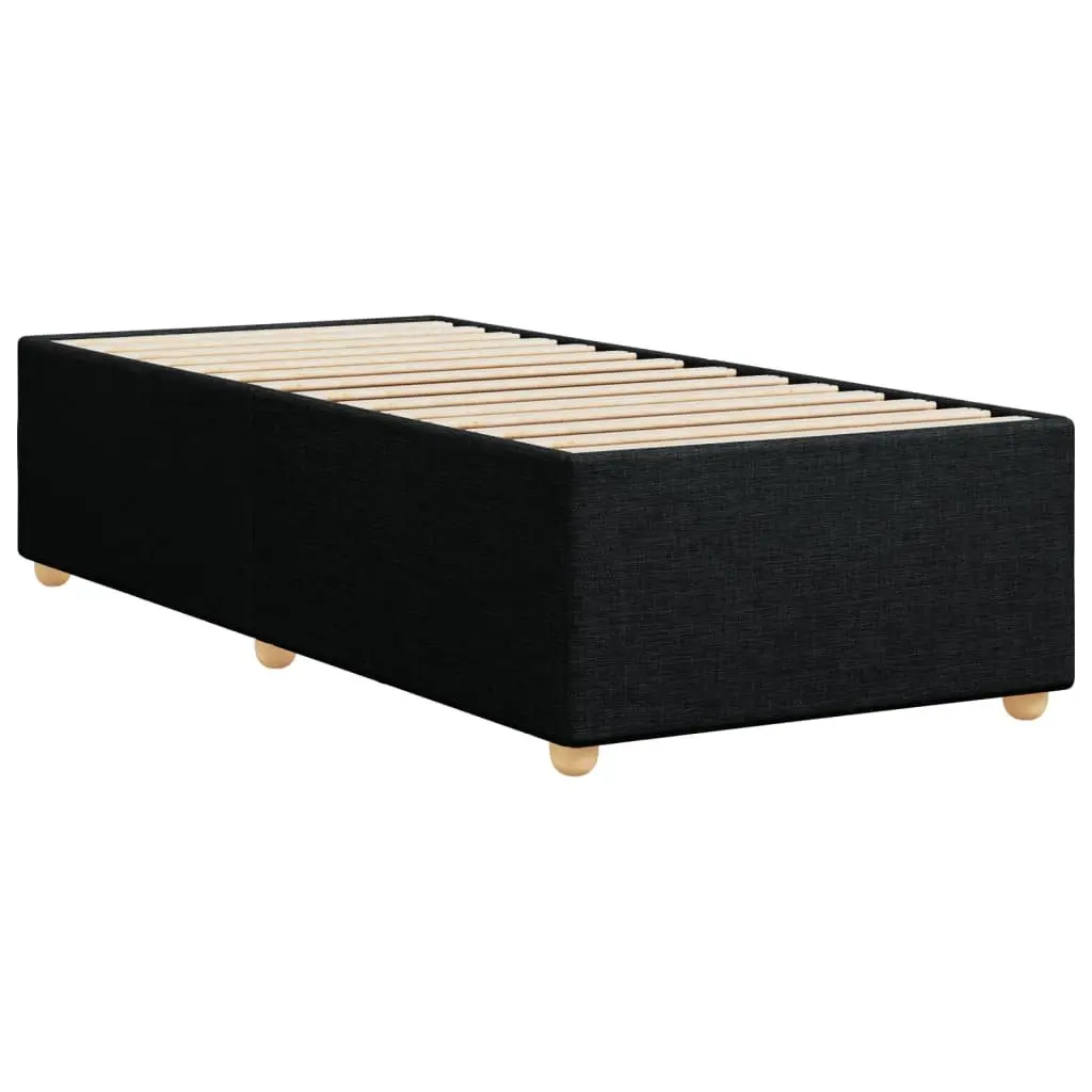 Black Fabric King Single Bed Frame for Relaxation
