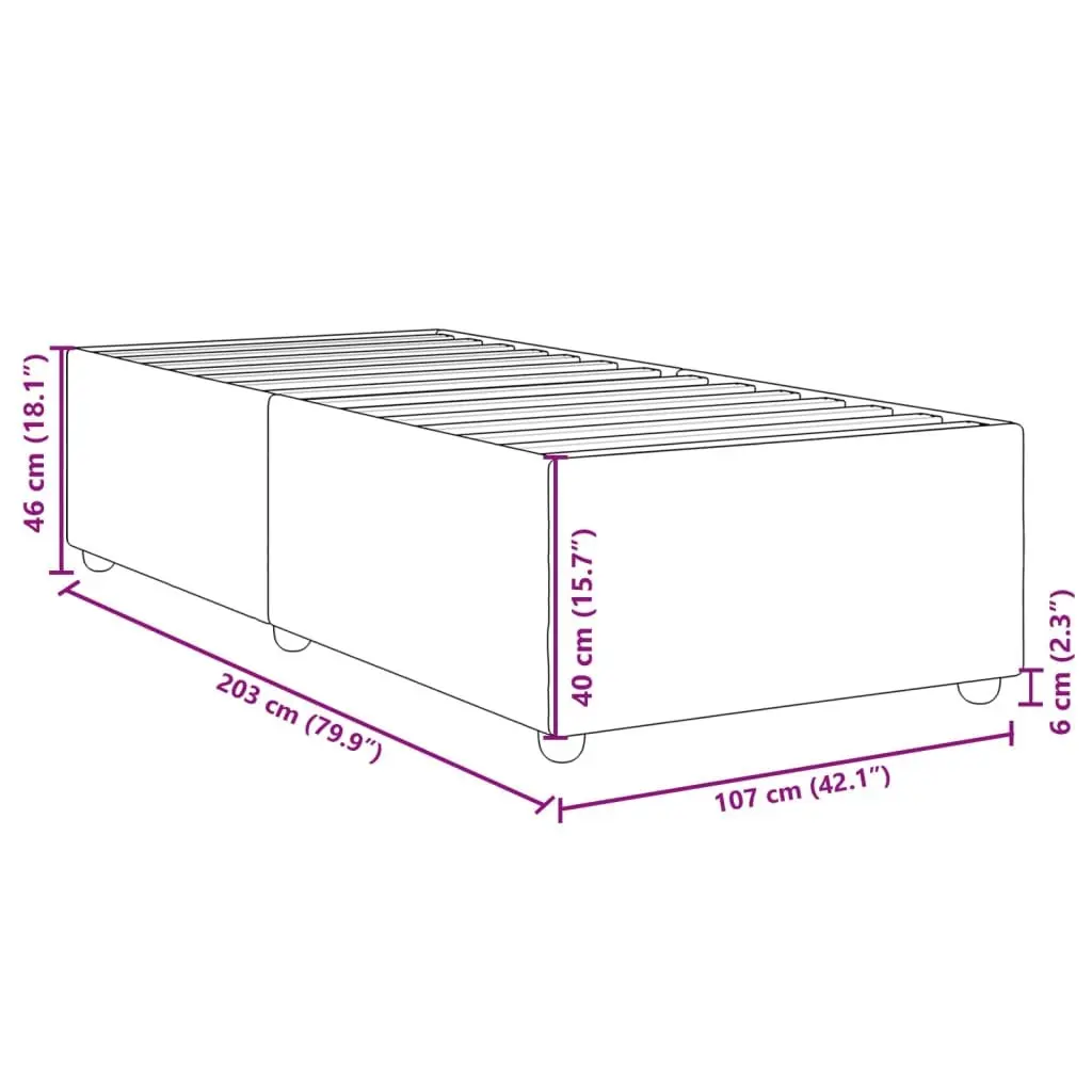 Black Fabric King Single Bed Frame for Relaxation