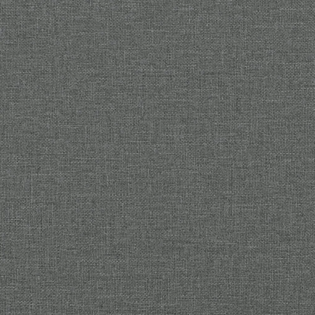Grey Fabric Double Bed Frame Upholstered with Slat Support for Bedroom Furniture