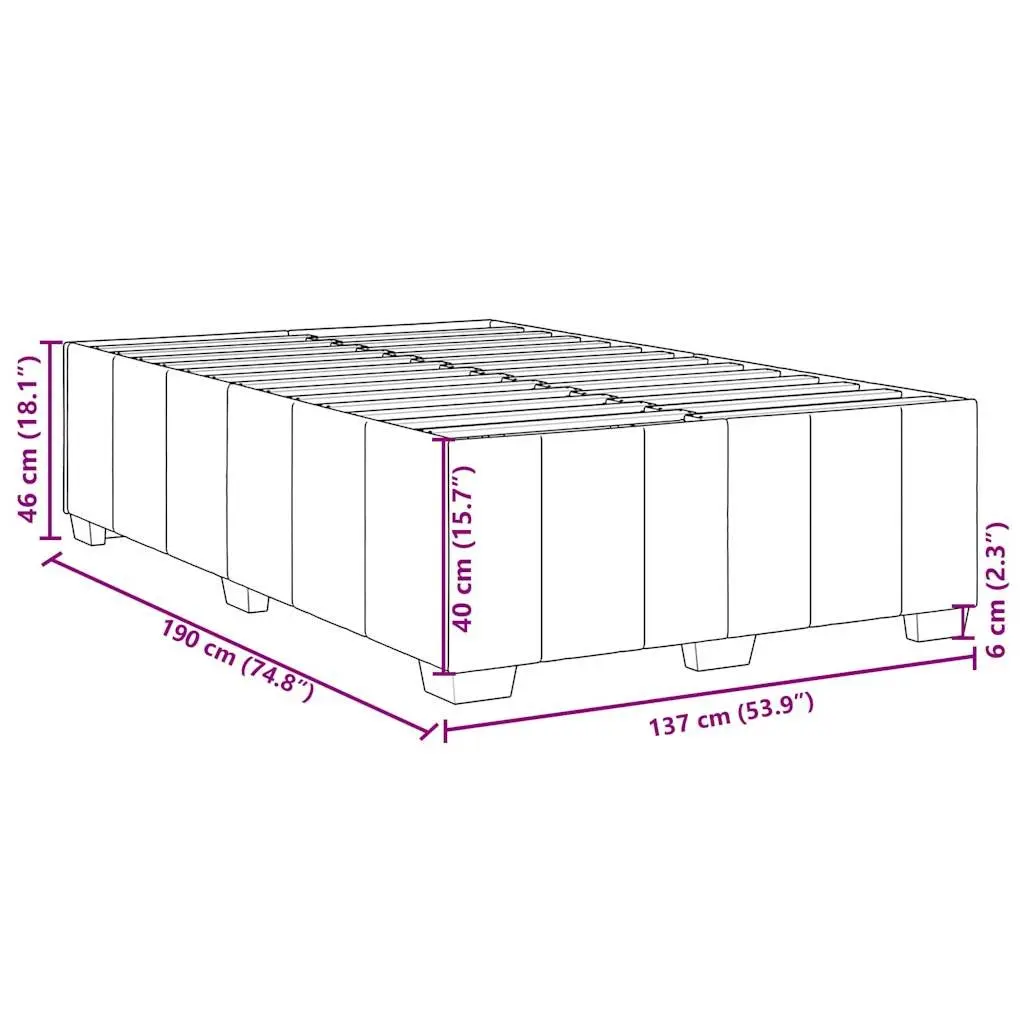 Grey Fabric Double Bed Frame Polyester Upholstered with Wooden Slats for Support and Stability