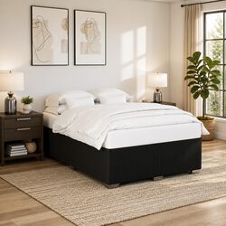 Compact Queen Box Spring Bed with Pocket Spring Mattress