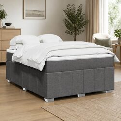 Concise Double Box Spring Bed with Pocket Spring Mattress