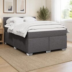Concise Double Box Spring Bed with Pocket Mattress Features