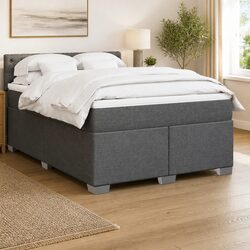 Double Box Spring Bed with Pocket Springs for Optimal Support