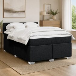 Concise Comfort: Queen Box Spring Bed with Pocket Mattress