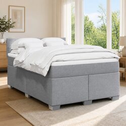 Compact Queen Box Spring Bed with Spring Mattress