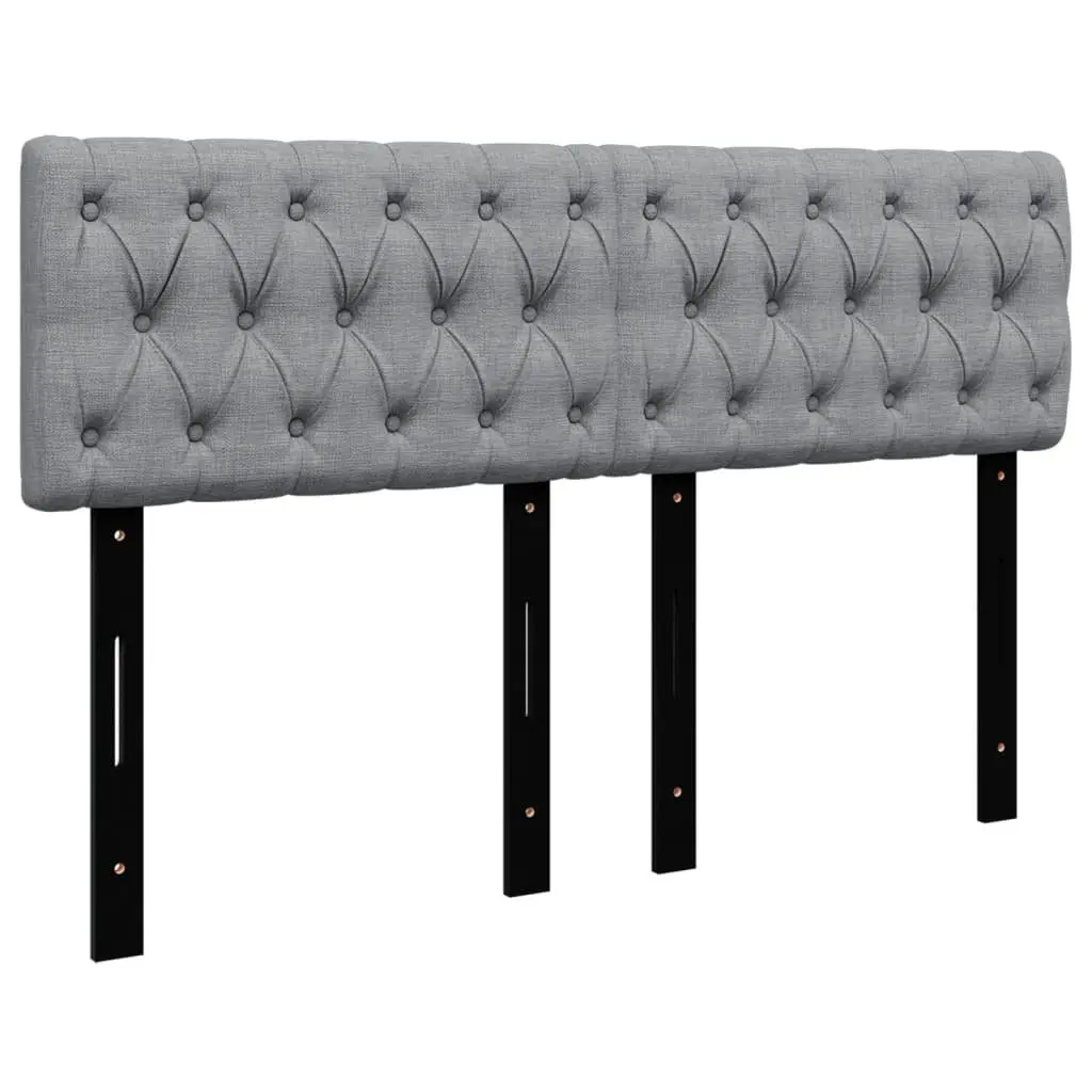 Queen Box Spring Bed Dark Grey Fabric Upholstered Frame with Pocket Spring Mattress and Removable Topper