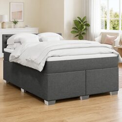 Compact Queen Box Spring Bed with Pocket Mattress
