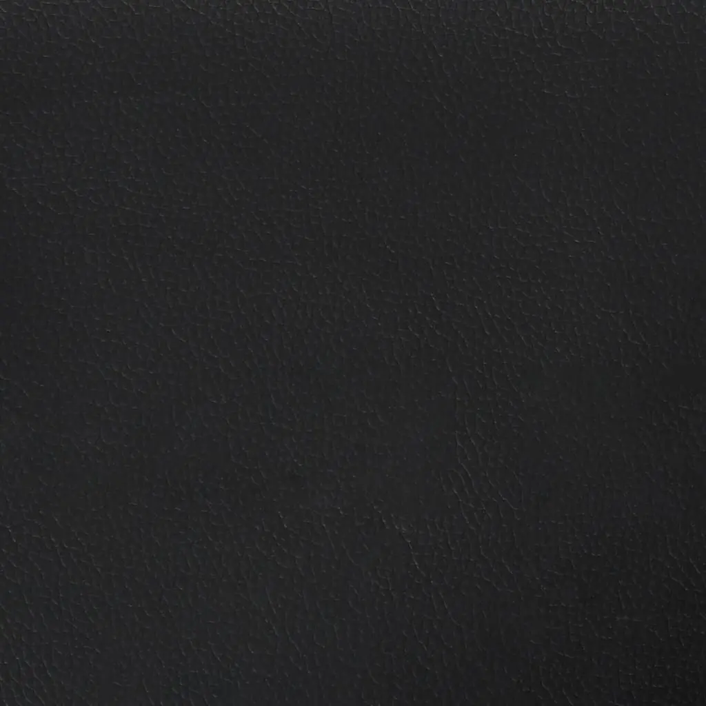 Queen Bed Black Faux Leather Pocket Spring Mattress Integrated Slatted Base