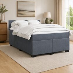 Concise Overview of Velvet Upholstered Box Spring Bed
