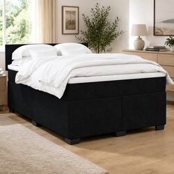 Compact Double Box Spring Bed with Pocket Mattress