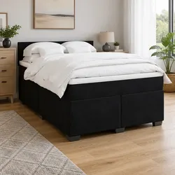 Concise and Comfortable Grey Velvet Queen Bed