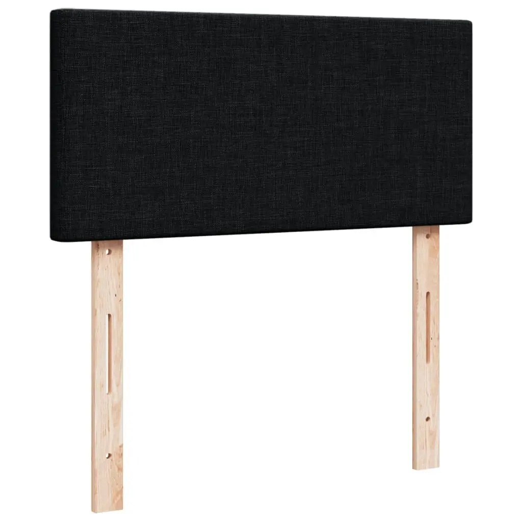 Box Spring Bed Black King Single Pocket Spring Mattress Slatted Frame