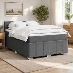 Double Box Spring Bed with Pocket Mattress - Sleek Design
