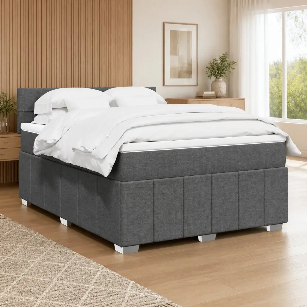 Double Box Spring Bed with Integrated Pocket Mattress