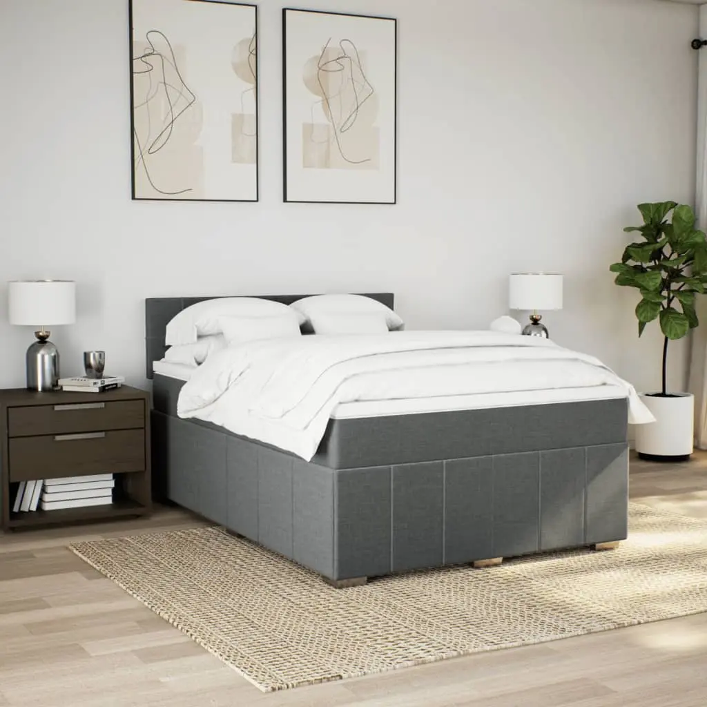 Double Box Spring Bed with Integrated Pocket Mattress
