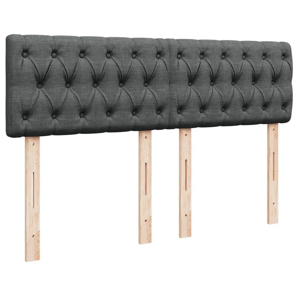 Double Bed Black Fabric Double Pocket Sprung Mattress with Removable Topper