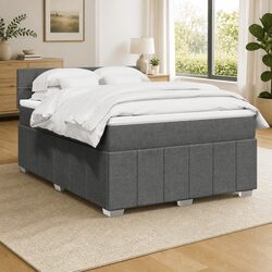 Compact Queen Box Spring Bed with Pocket Spring Mattress