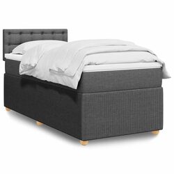 Concise King Single Box Spring Bed with Pocket Spring Mattress
