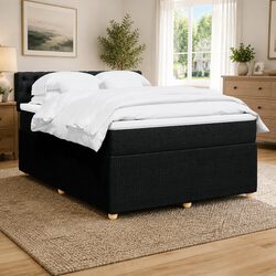 Double Box Spring Bed with Pocket Spring Mattress - Compact Design