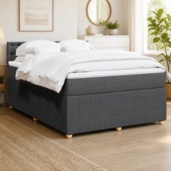 Compact Queen Box Spring Bed with Essential Sleep Features