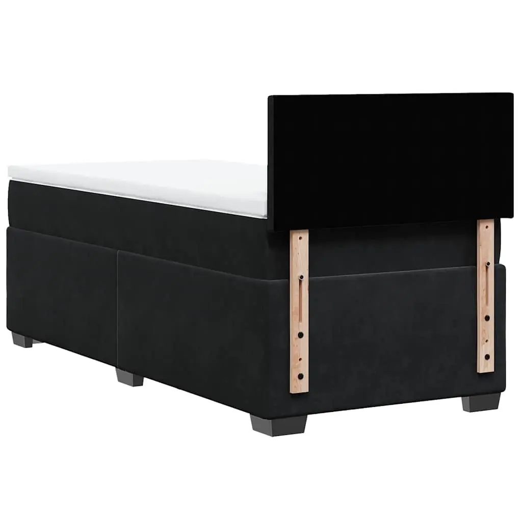 King Single Box Spring Bed with Mattress and LED Lights