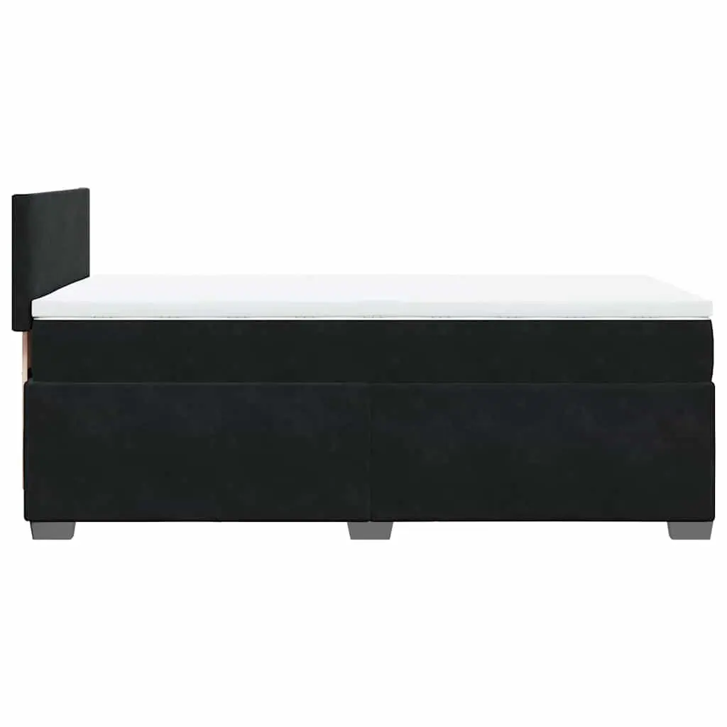 King Single Box Spring Bed with Mattress and LED Lights