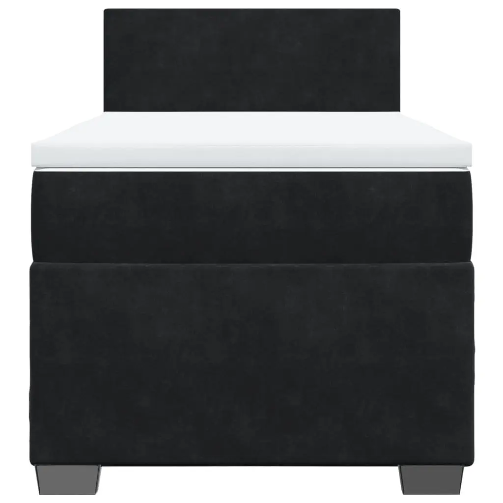 King Single Box Spring Bed with Mattress and LED Lights