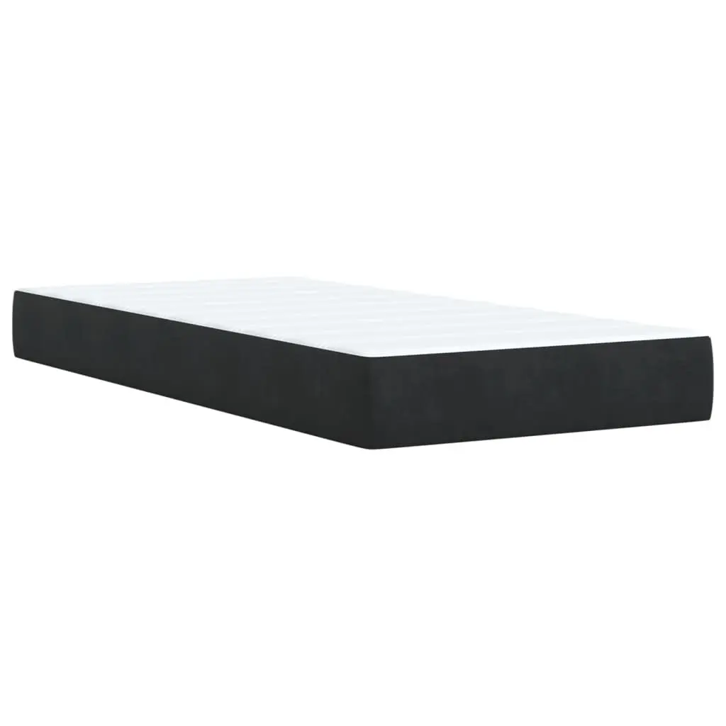 King Single Box Spring Bed with Mattress and LED Lights