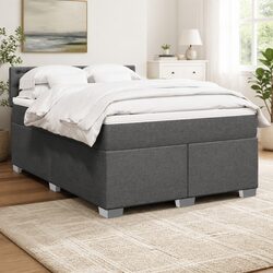 Queen Box Spring Bed with Pocket Spring Mattress