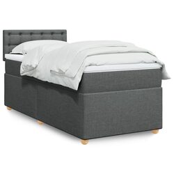 Concise King Single Box Spring Bed with Pocket Mattress