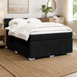 Queen Box Spring Bed with Pocket Sprung Mattress
