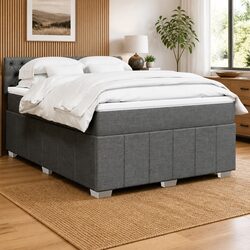 Queen Box Spring Bed with Pocket Spring and LED Lights