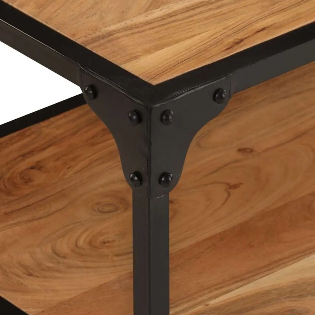 Solid Acacia Wood Coffee Table 90x45x35cm Brown Vintage Living Room Furniture