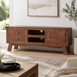 TV Cabinet 110x30x40 cm with Drawers Shelves Storage Unit Living Room Furniture