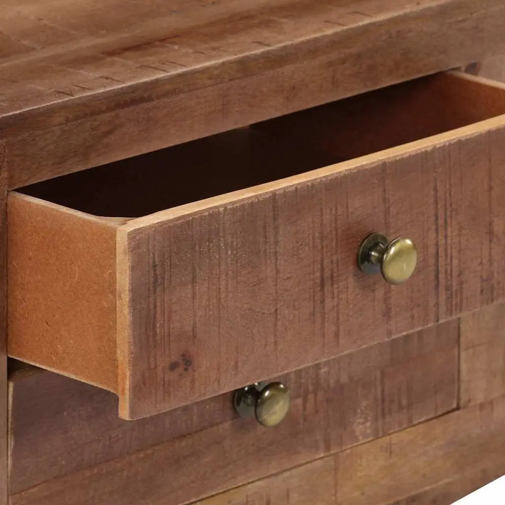 TV Cabinet Brown 110x30x40 cm with Drawers and Shelves Storage Unit